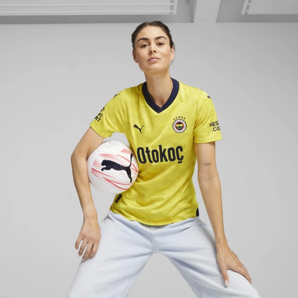 Puma 772008-04 Fsk Away 23/24 Kadın Forma Sarı-Lacivert