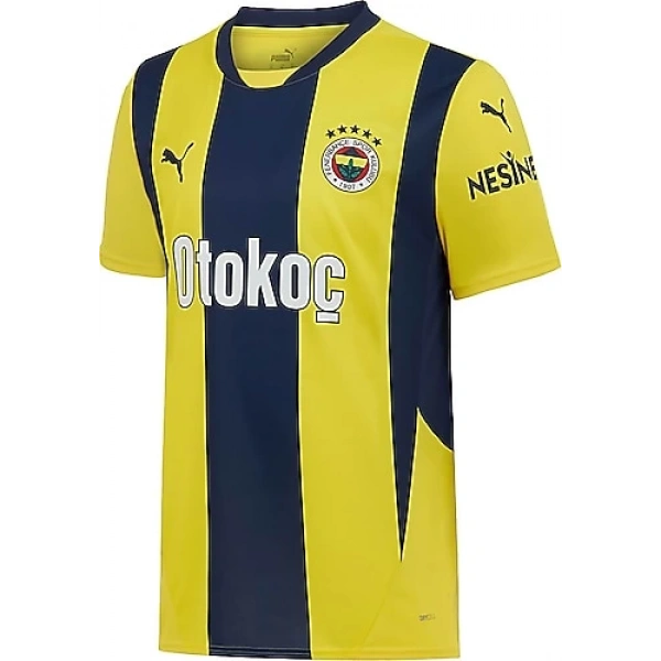 Puma 775360-01 Fenerbahçe 24/25 Erkek İç Saha Çubuklu Forması Sarı-Lacivert