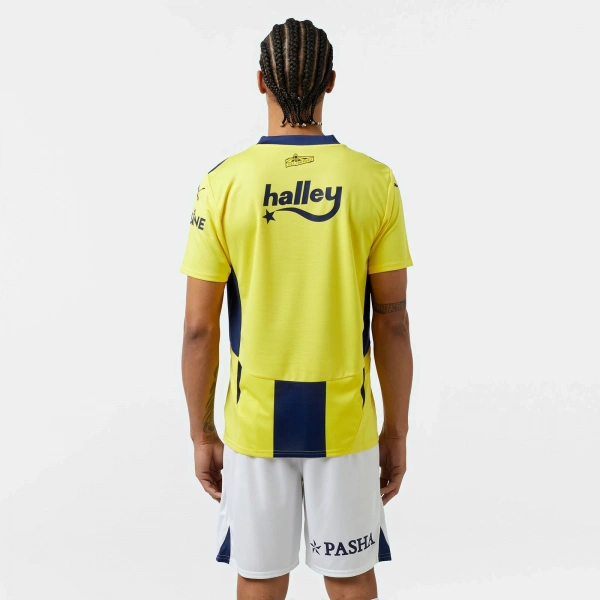 Puma 775360-01 Fenerbahçe 24/25 Erkek İç Saha Çubuklu Forması Sarı-Lacivert