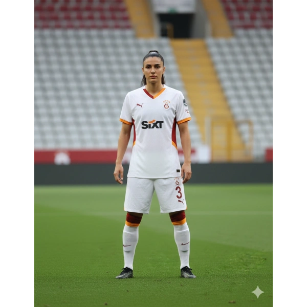 Puma 779657-02 Galatasaray 24/25 Kadın Deplasman Forması Beyaz