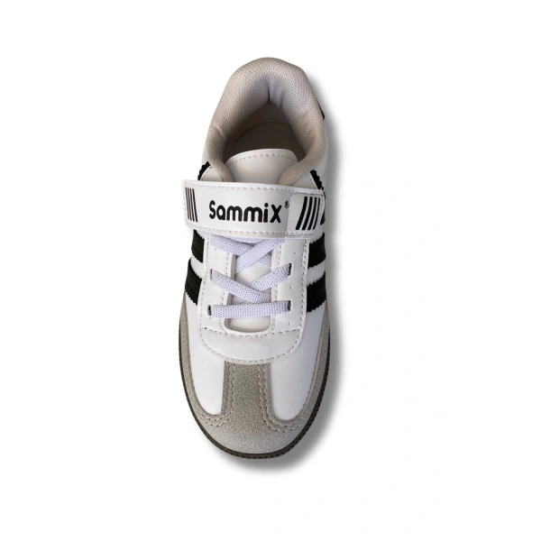 Belix-Sammix Erkek Çocuk Spor Ayakkabısı 28-35 Beyaz-Siyah