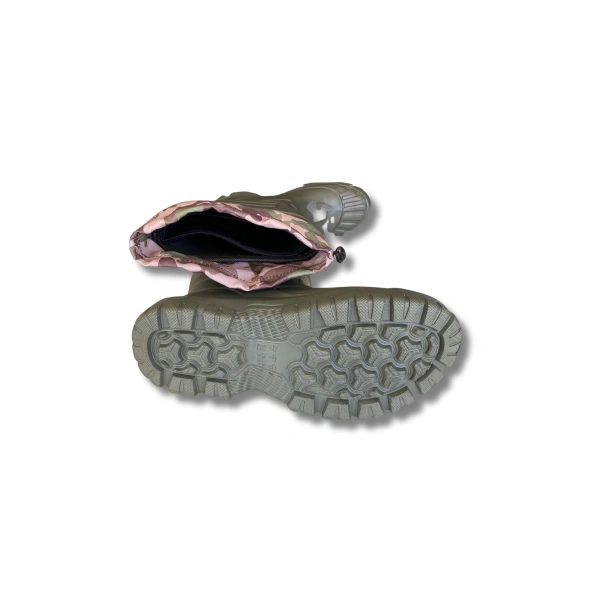 Serabien Soğuk-Sıcak İzolasyonlu Şok Emici Kaymaz Tabanlı Eva Kauçuk Çizme Yeşil