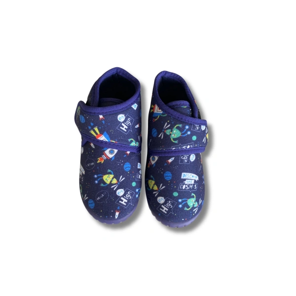 Soylu Yumuşak Nakışlı Gezegenli Erkek Çocuk Pandufu