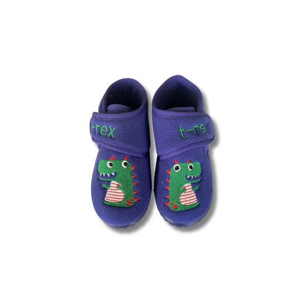 Soylu Yumuşak Nakışlı Erkek Çocuk Pandufu Lacivert