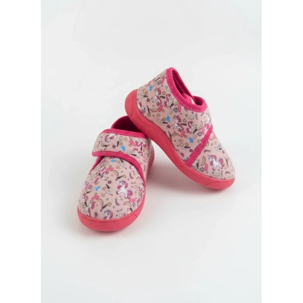 Soylu Yumuşak Pamuklu Kız Çocuk Pandufu Pembe Unicornlu