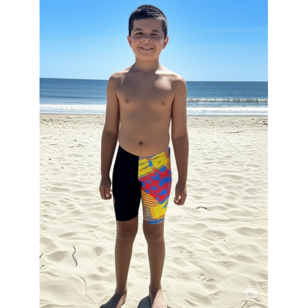 Speedo Allover Digital Jam-mer Erkek Çocuk Yüzücü Mayosu Renkli