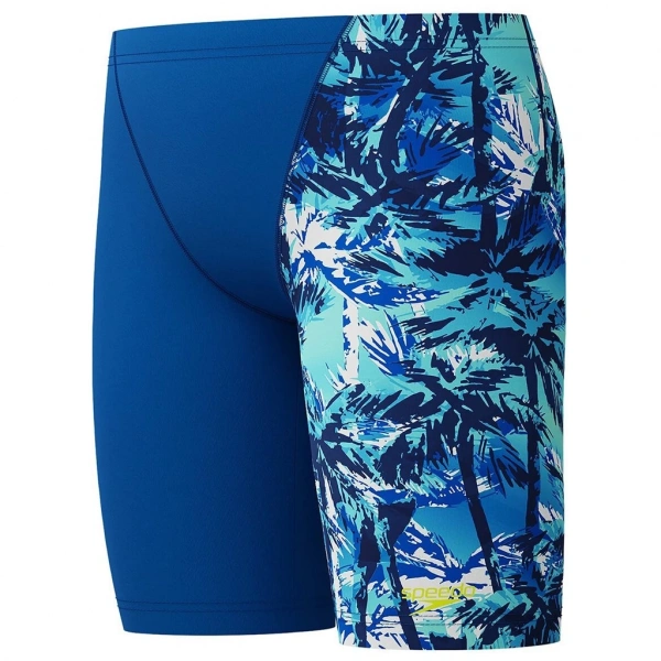 Speedo Allover Leg V Cut Jam-mer Erkek Çocuk Yüzücü Mayosu Mavi