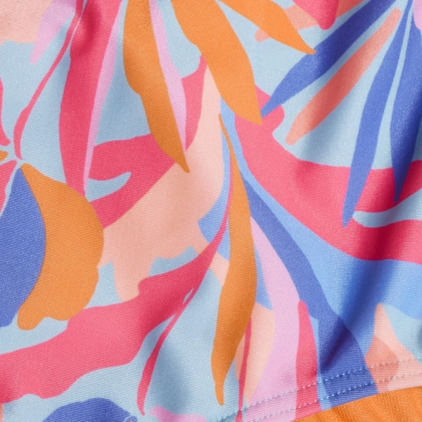 Speedo Printed Twinstrap Kız Çocuk Yüzücü Mayosu Pembe-Mavi