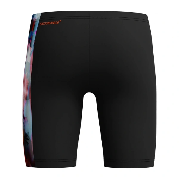 Speedo Digi Allover Panel Jam-mer Erkek Çocuk Yüzücü Mayo Siyah-Turuncu