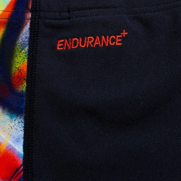 Speedo Digital Allover Panel Jam-mer Erkek Çocuk Yüzücü Mayosu Siyah-Turuncu