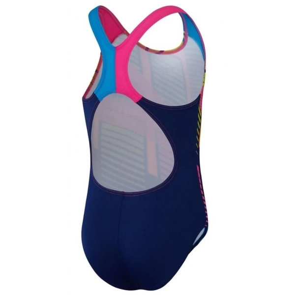 Speedo Digital Baskı Splashback Kız Çocuk Yüzücü Mayosu Gökkuşağı