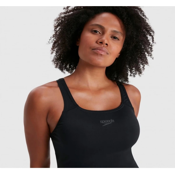 Speedo Eco Endurance Legsuit Kadın Yüzücü Mayosu Siyah