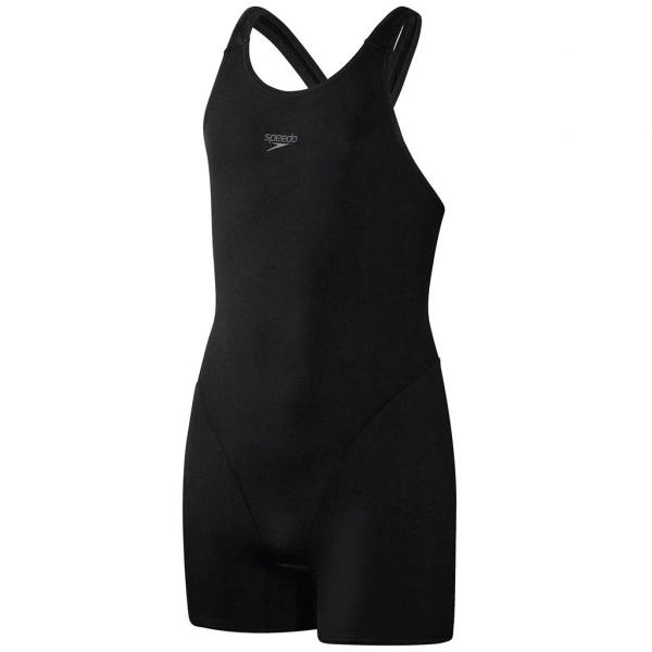 Speedo Eco Endurance Legsuit Kız Çocuk Yüzücü Mayosu Siyah