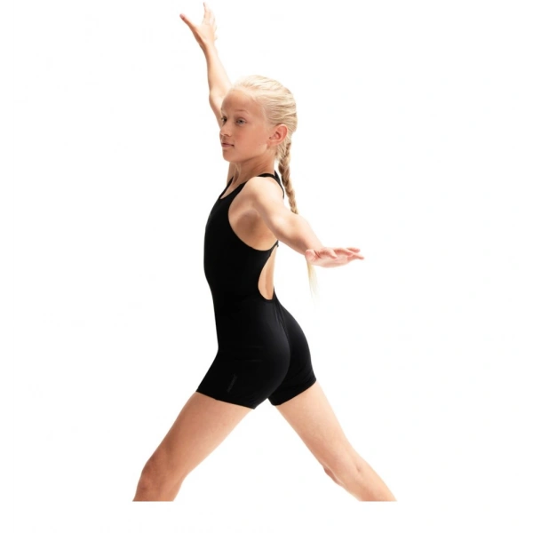 Speedo Eco Endurance Legsuit Kız Çocuk Yüzücü Mayosu Siyah