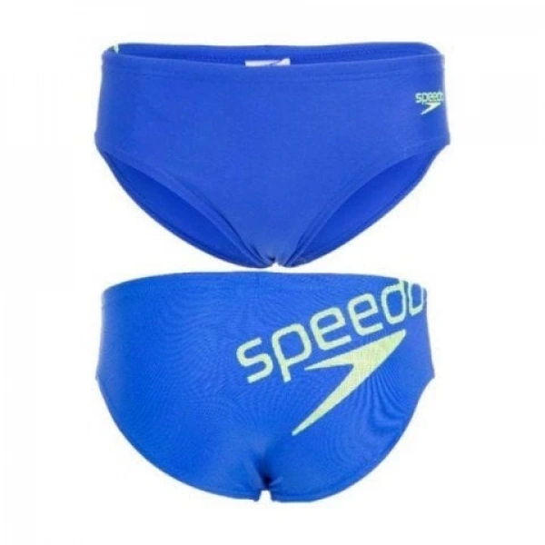 Speedo Endurance 10 Erkek Çocuk Slip Yüzücü Mayosu Mavi-Sarı