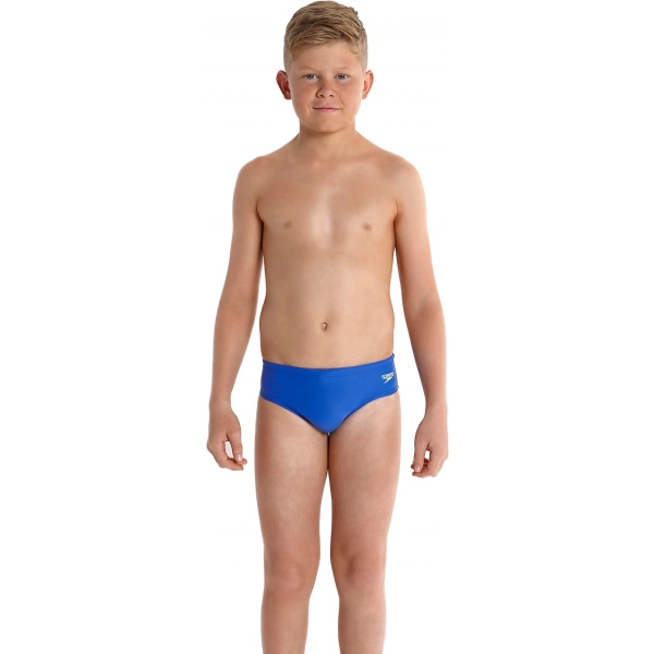 Speedo Endurance 10 Erkek Çocuk Slip Yüzücü Mayosu Mavi-Sarı