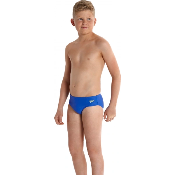 Speedo Endurance 10 Erkek Çocuk Slip Yüzücü Mayosu Mavi-Sarı