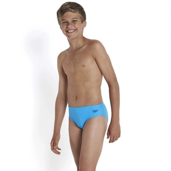 Speedo Logo Endurance 10 Brief Erkek Çocuk Yüzücü Mayosu Mavi