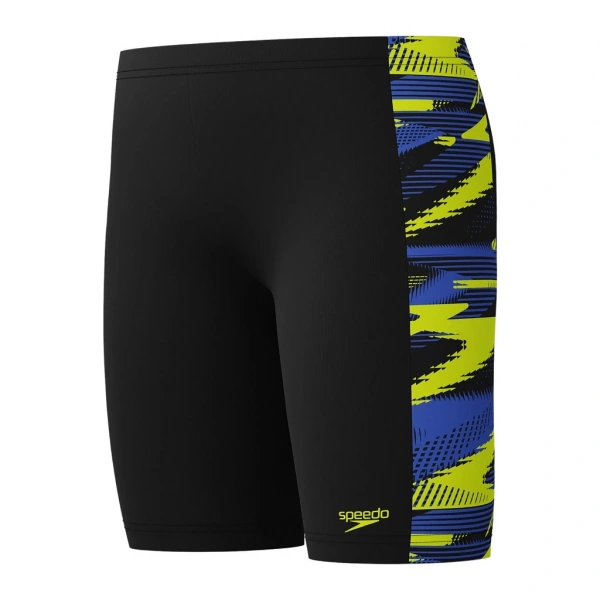 Speedo Hyperboom Panel Jam-mer Erkek Çocuk Yüzücü Mayosu Siyah-Sarı