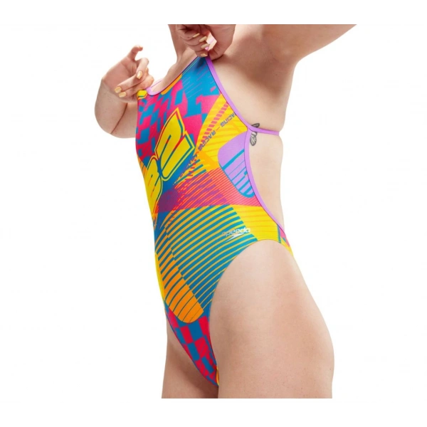 Speedo Lov Dıgı Vbk Kadın Yüzücü Mayosu Sarı-Mavi