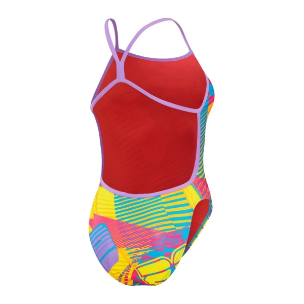 Speedo Lov Dıgı Vbk Kadın Yüzücü Mayosu Sarı-Mavi