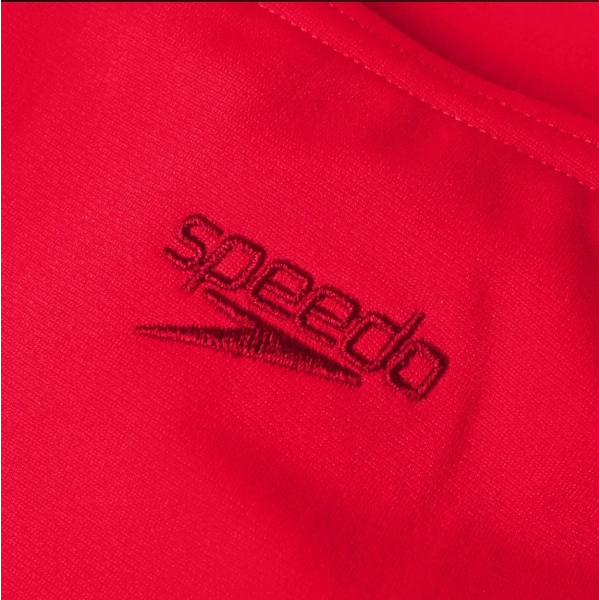 Speedo Kız Çocuk Eco Endurance Madalyalı Kız Çocuk Mayosu Kırmızı