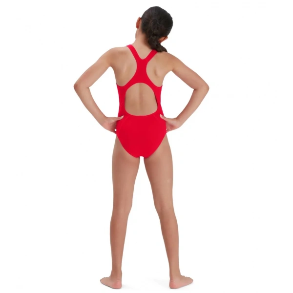 Speedo Kız Çocuk Eco Endurance Madalyalı Kız Çocuk Mayosu Kırmızı