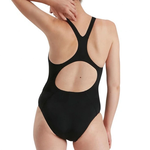 Speedo Medalist Kadın Yüzücü Mayosu Siyah