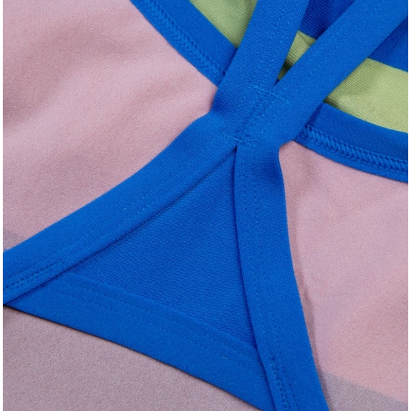 Speedo Placement Digital Turnback Kadın Yüzücü Mayosu Kırmızı-Yeşil