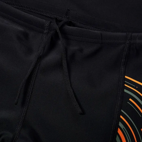 Speedo Placement Print Aquashort Erkek Çocuk Yüzücü Mayosu Siyah