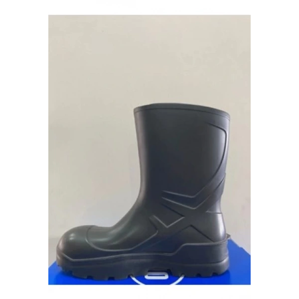 Techno Boots Poliüretan Soğuğa Dayanıklı Kısa Çelik Burunlu Siyah Çizme