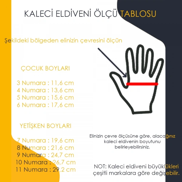Tryon Kidz Çocuk Kaleci Eldiveni Sarı