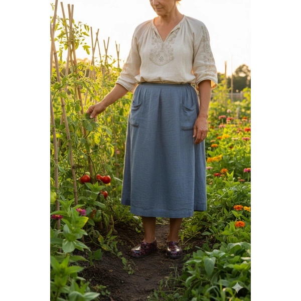 Zenne Çiçekli Bahçe ve Tarım Kadın Ayakkabısı 36-40 Turuncu