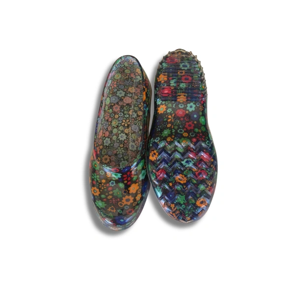 Zenne Çiçekli Bahçe ve Tarım Kadın Ayakkabısı 36-40 Yeşil