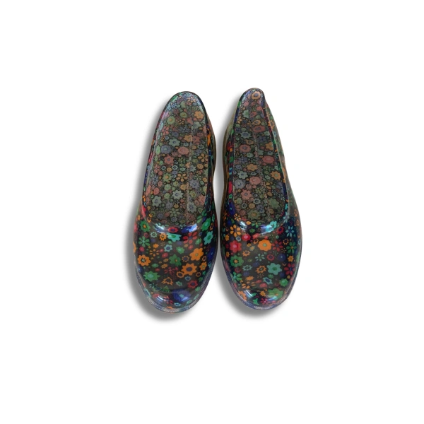 Zenne Çiçekli Bahçe ve Tarım Kadın Ayakkabısı 36-40 Yeşil