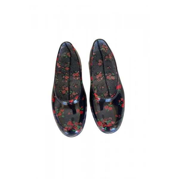 Zenne Çiçekli Bahçe ve Tarım Kadın Ayakkabısı 36-40 Kırmızı