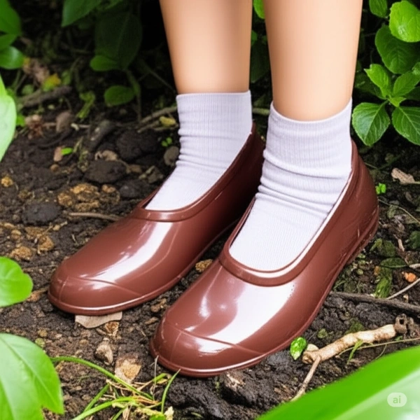 Zenne Renkli Çıplak Bahçe ve Tarım Kadın Ayakkabısı 35-41 Kahverengi