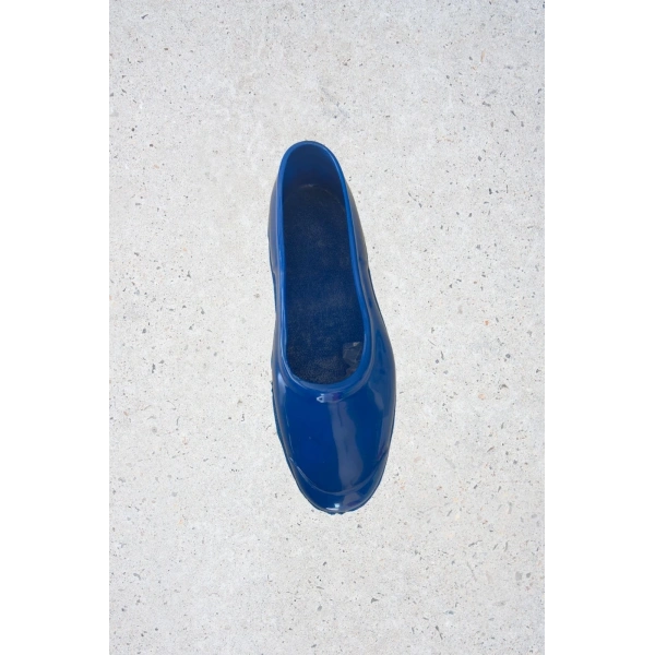 Zenne Renkli Çıplak Bahçe Tarım Kadın Ayakkabısı 35-41 Mavi