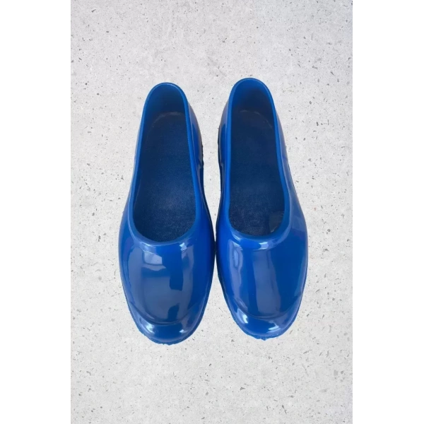 Zenne Renkli Çıplak Bahçe Tarım Kadın Ayakkabısı 35-41 Mavi