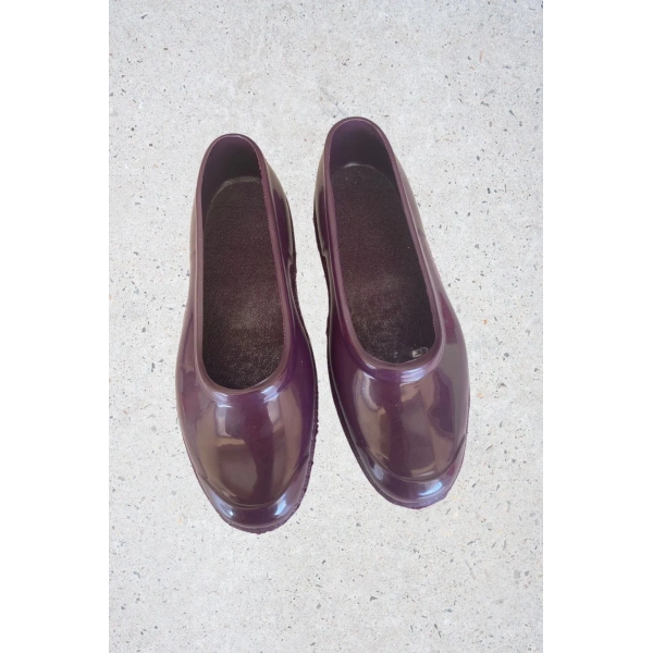 Zenne Renkli Çıplak Bahçe ve Tarım Kadın Ayakkabısı 35-41 Mürdüm