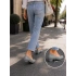 Zenne Topuklu Çaça Makosen 36-40 Gri