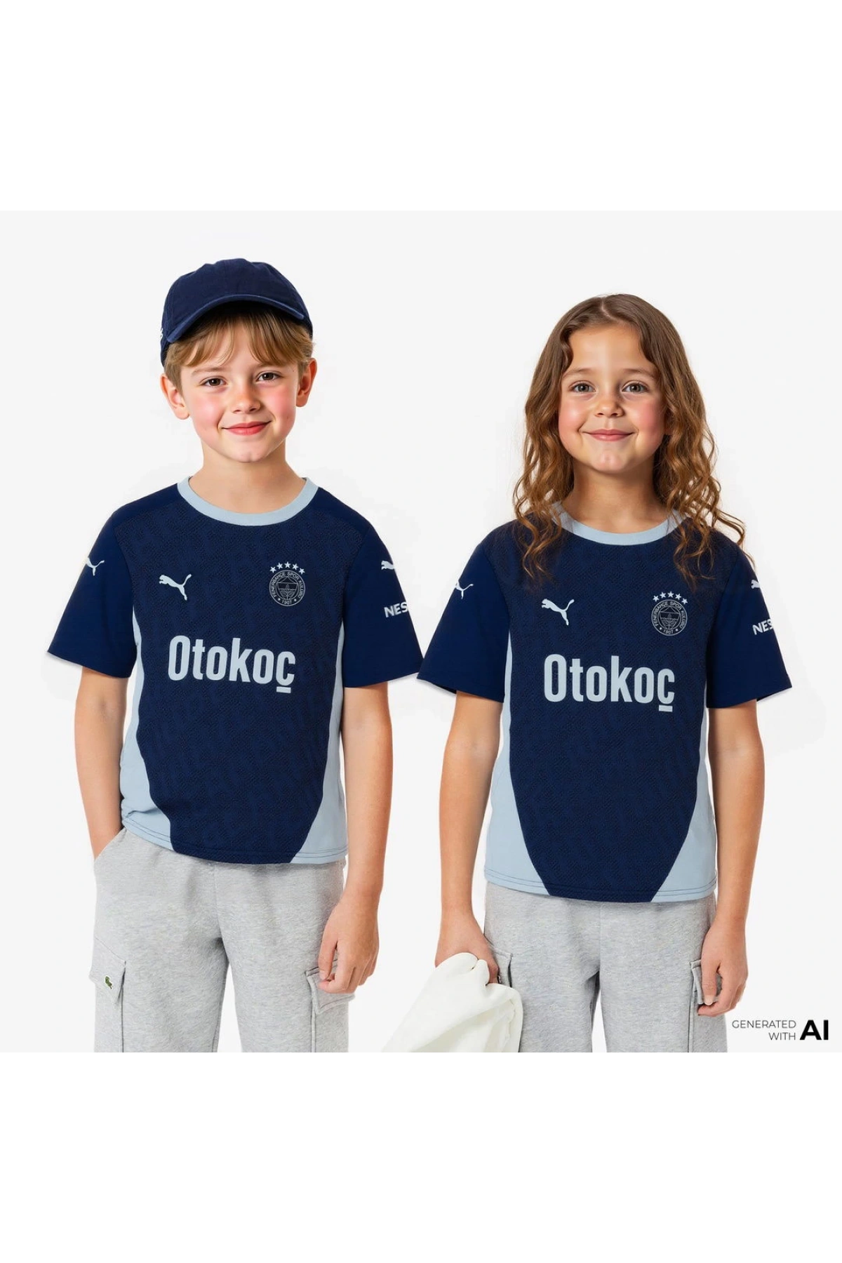 Puma 775378-09 Fenerbahçe 24/25 Alternatif Çocuk Üçüncü Forması Lacivert