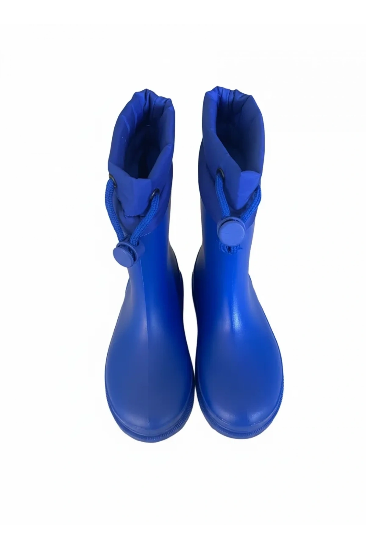 Konçlu Peluşlu Emojili Erkek Çocuk Yağmur Çizmesi 26-35 Mavi