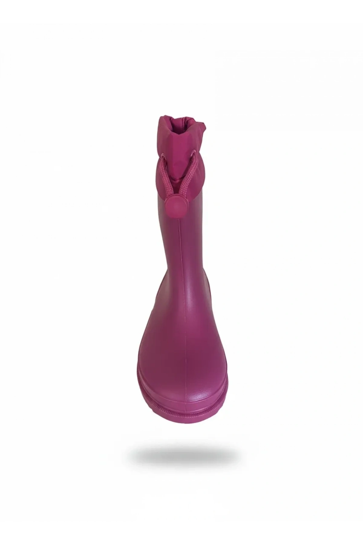 Konçlu Peluşlu Emojili Kız Çocuk Yağmur Çizmesi 26-35 Fuşya