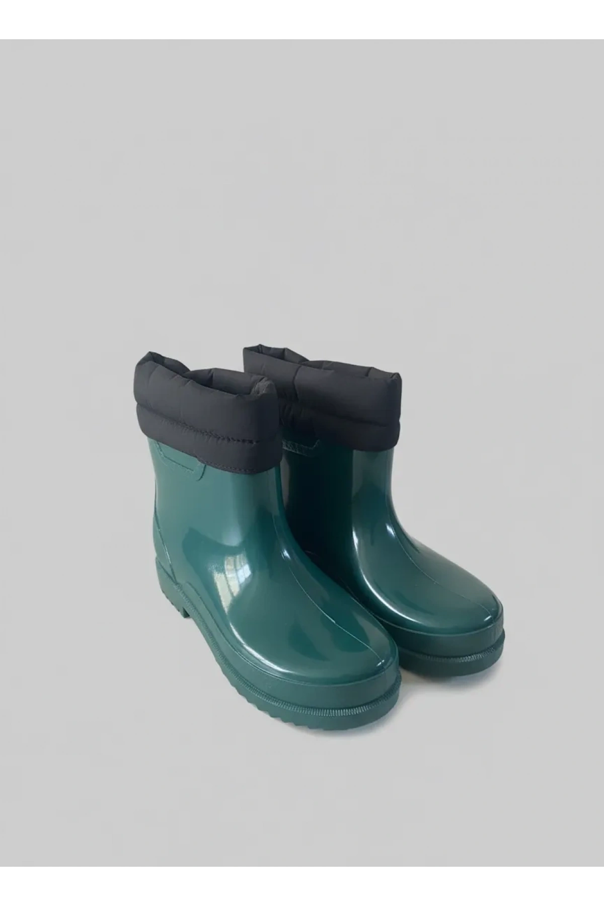 Konçlu Peluşlu Unisex Potin Kadın Yağmur Botu 36-40 Yeşil