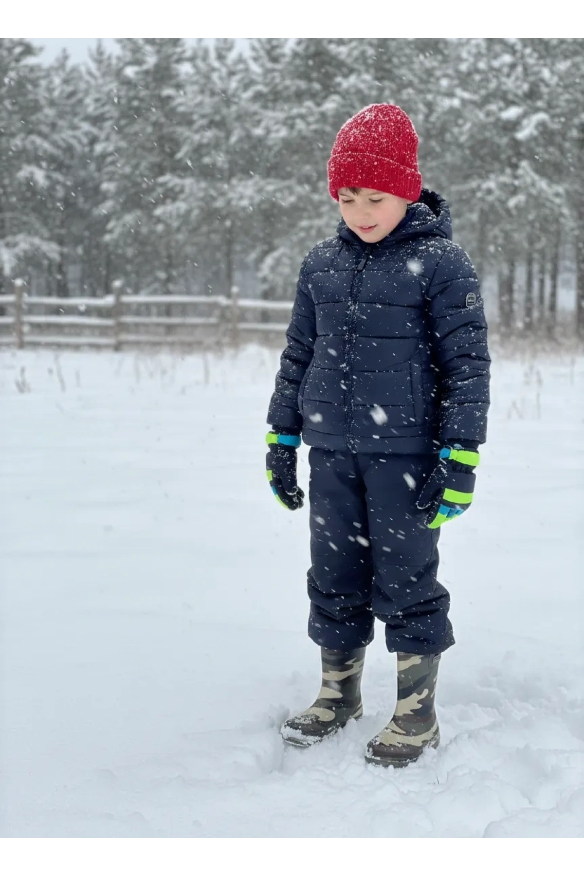Bahçe ve Yağmur Erkek Çocuk Çizmesi 26-35 Kamuflaj
