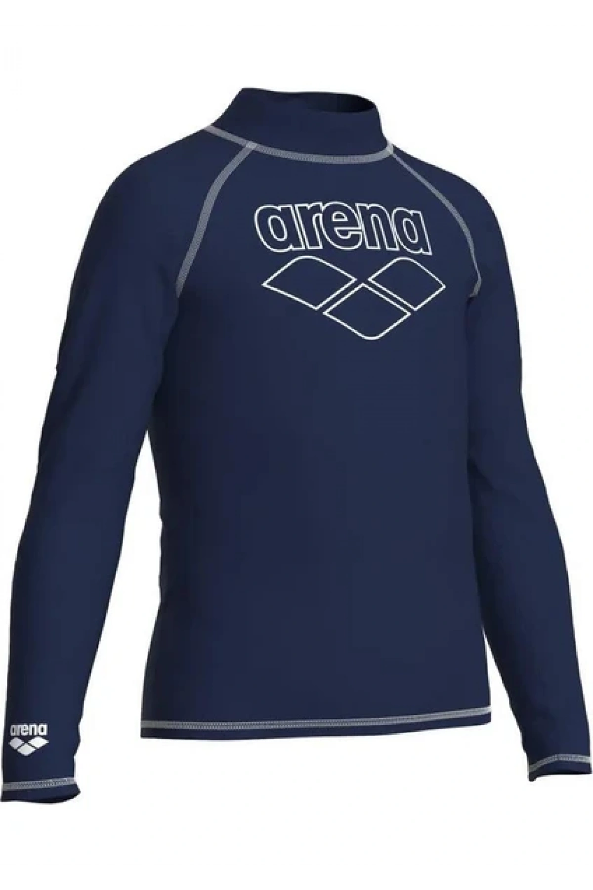 Arena Rash Vest L/s Graphic Erkek Çocuk Yüzücü Tişörtü Lacivert