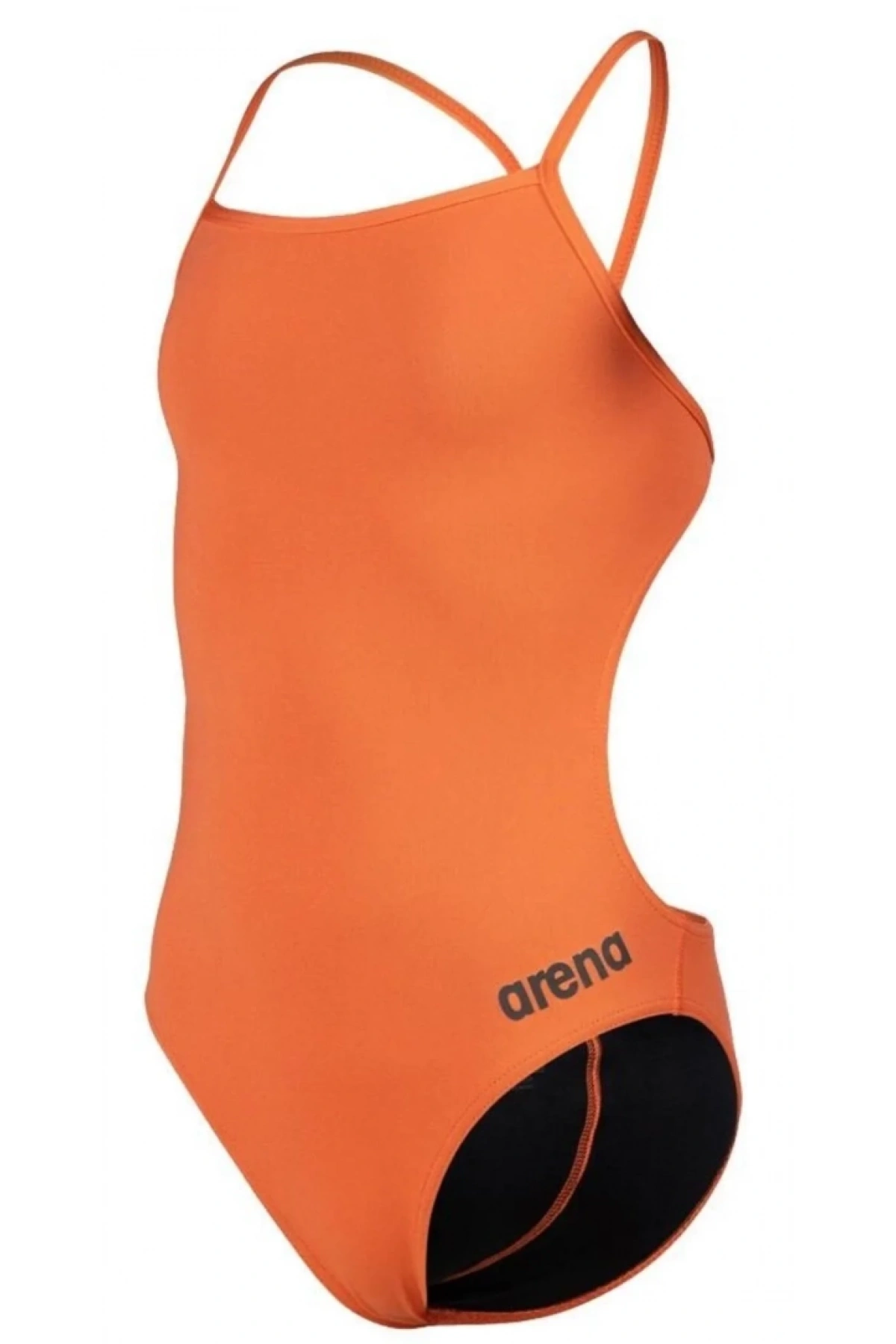 Arena Team Swimsuit Challenge Solid Kız Çocuk Mayosu Turuncu