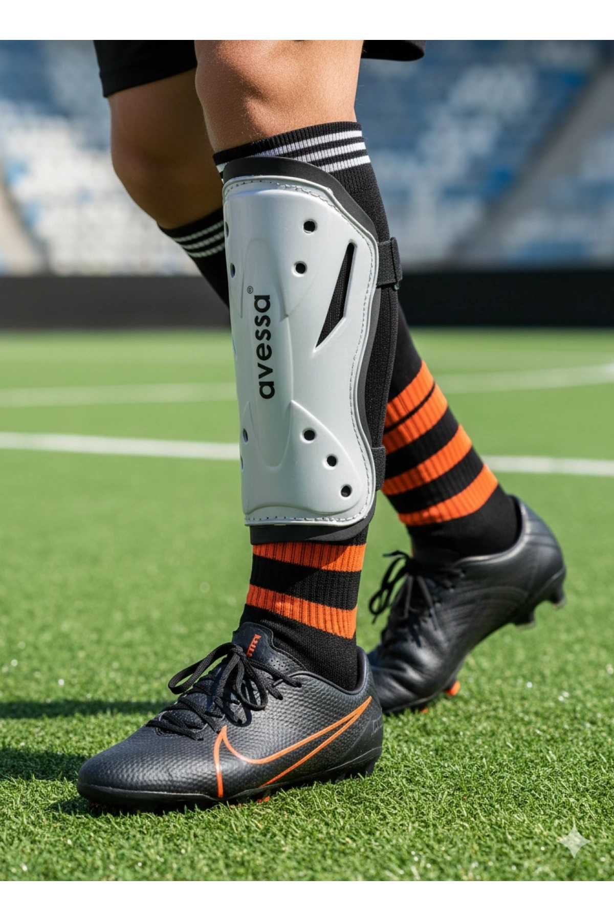 Avessa 8104 Çift Cırtlı Gri Tekmelik