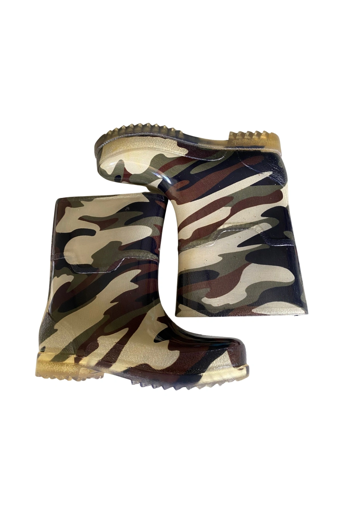 Unısex Bahçe ve Yağmur Çizmesi 36-40 Yeni Askeri Kamuflaj